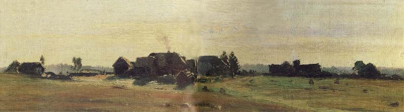 Levitan, Isaak Village oil painting image
